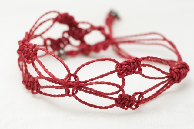 Makramee Armband Schmetterling Bild